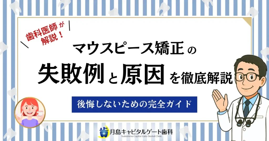 マウスピース矯正の失敗例と原因を徹底解説｜後悔しないための完全ガイド