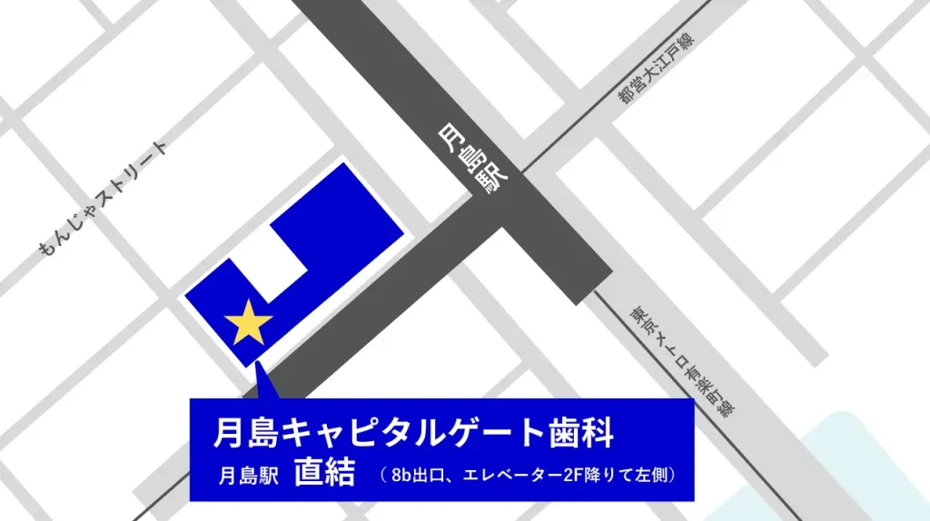 月島キャピタルゲート歯科地図